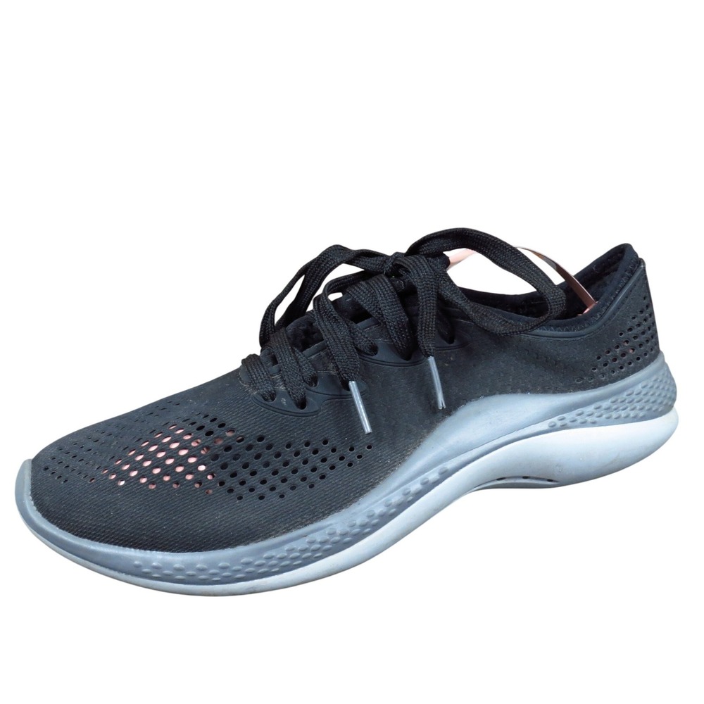 Crocs LiteRide 360 Pacer Womens Athletic Sneakers‎ Size 8 Black Gray Comfort